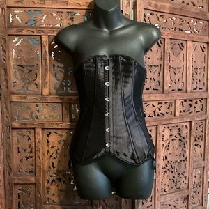 Black Satin Corset